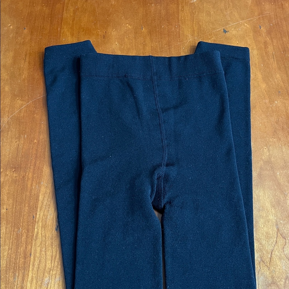 Laura Ashley Plush Fleece Lined Footless Legging in Black. Women’s M/L. - Picture 7 of 9